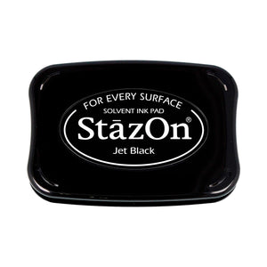 Tinta Secado Rápido para plástico o crital Stazon en colorNegro