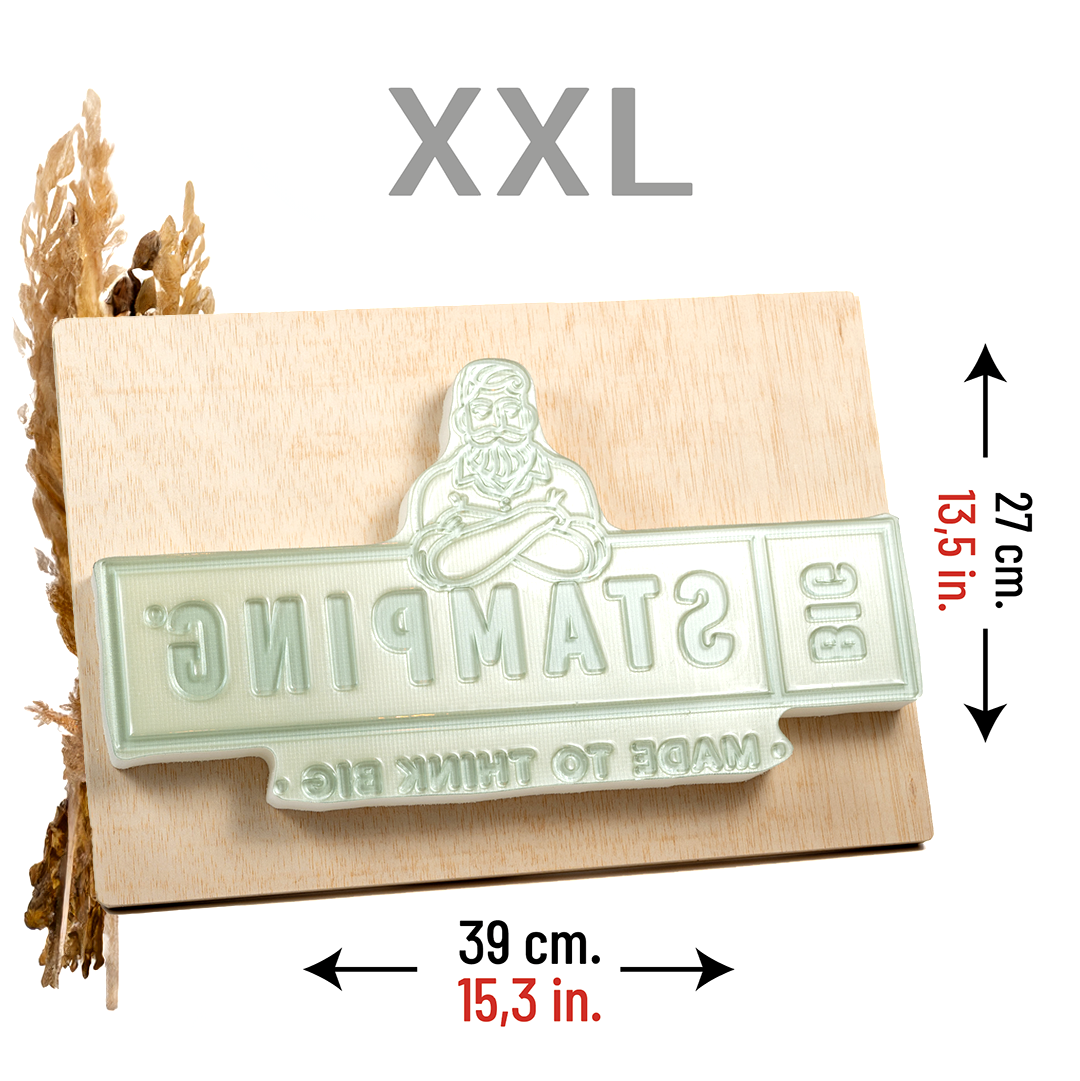 Traditional Custom Rubber Stamp (Extra Large)